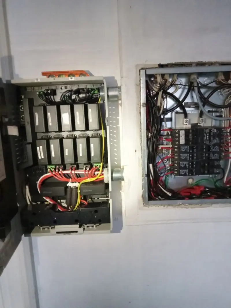 Electrical panel upgrade completed for Ring Doorbell Installation in Kaufman